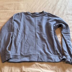 Albion Fit 100% cotton Women's Size Medium Pale Blue Periwinkle Sweatshirt